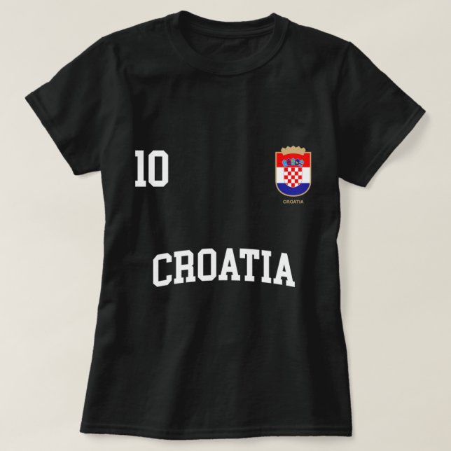 Croatie Sweat - shirt à capuche 10 Drapeau Croate  (Design devant)