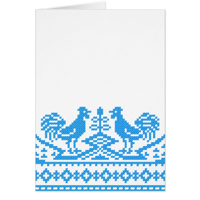 Crochet bleu Roosters (Devant)