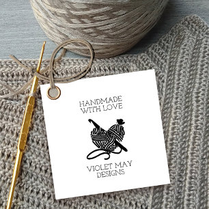 Crochet crochet et fils fait main avec étiquette H