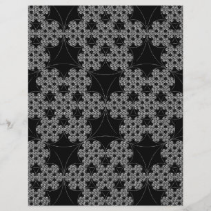 Crochet de flocon de neige fractal motif