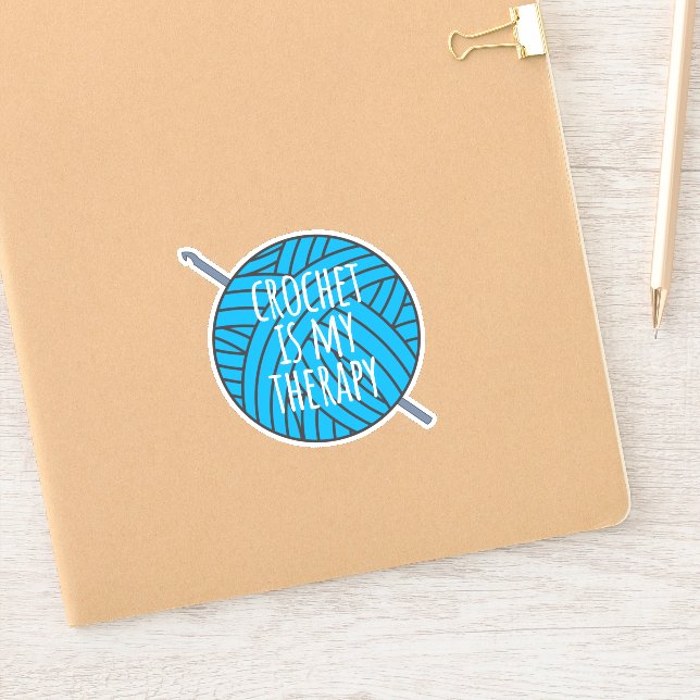 Crochet est mon sticker de thérapie (Carnet)