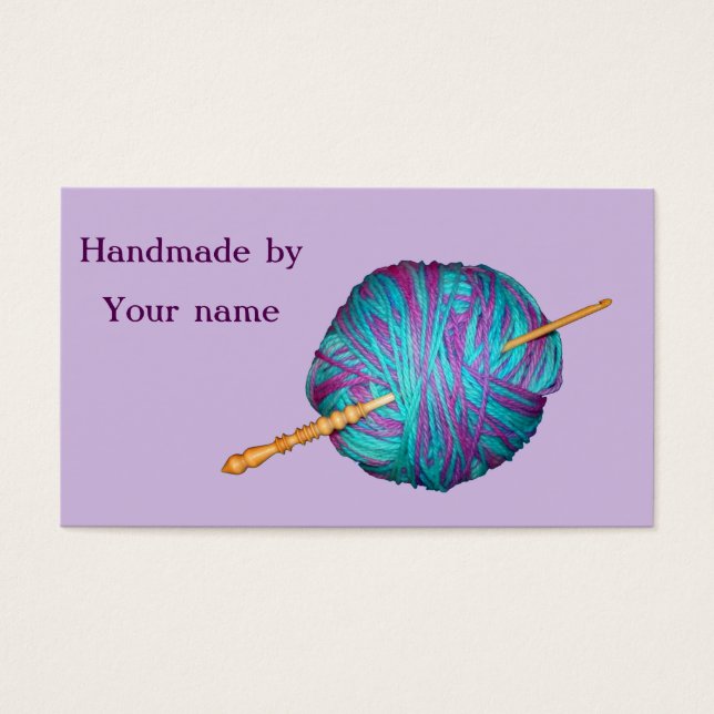 Crochet et fil Fabriqué à la main par cartes (Devant)