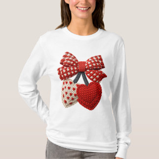 Crochet Heart Womens Tshirt