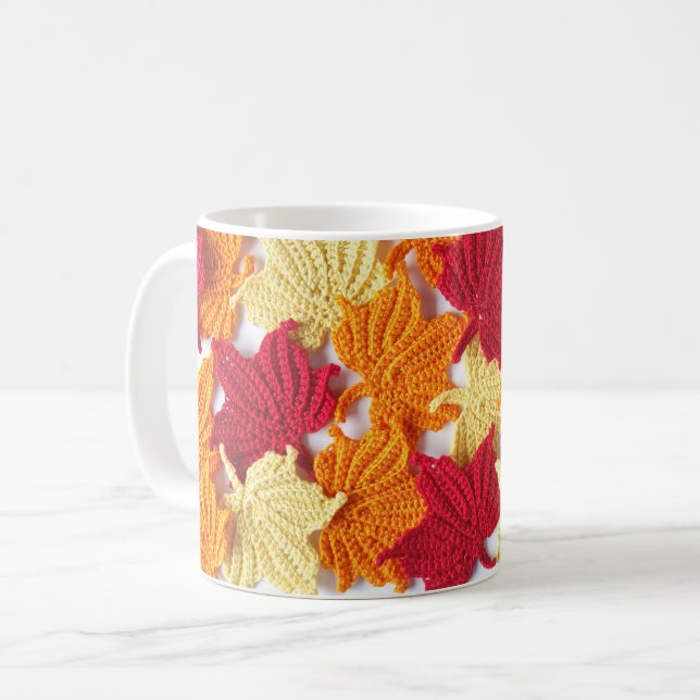Crochet Maple Feuille Mug (Devant gauche)