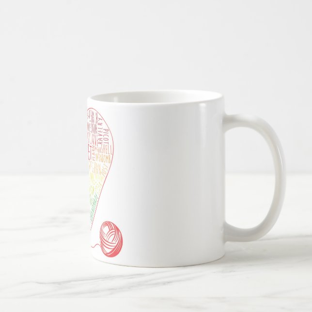 Crochet Mots Mug (Couleur) (Droite)