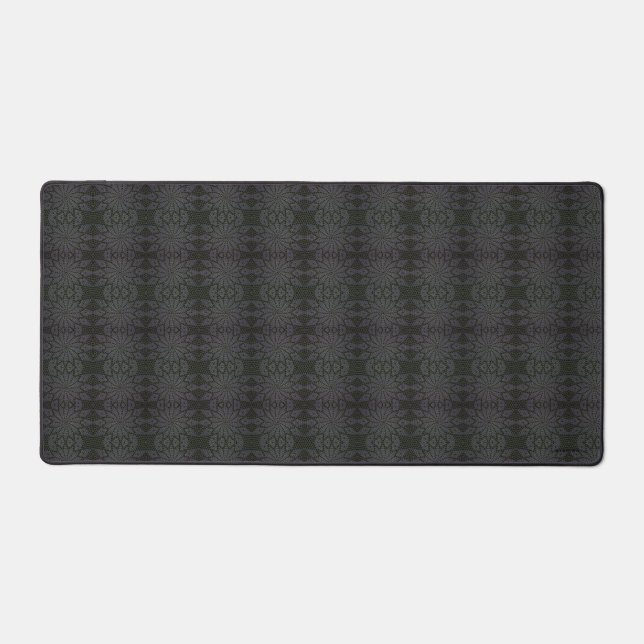 Crochet noir et gris look Design Desk Mat HAMbwg (Recto)