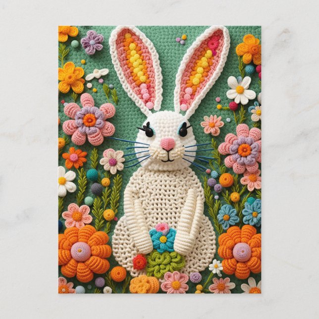 Crochet Rabbit, Carte postale de poste (Devant)