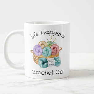 Crochet Sur Mug De Café Géant Personnalisé