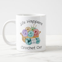 Crochet Sur Une Géante Tasse De Café Personnalisée