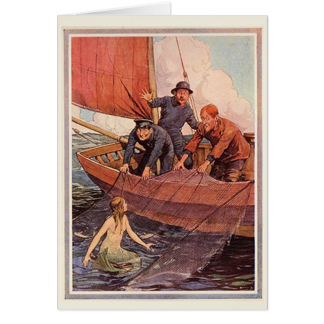 Crochet vintage de sirène de marins (Devant)