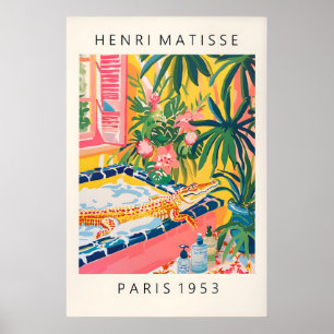 Crocodile dans le bain Impression Drôle Rose Salle