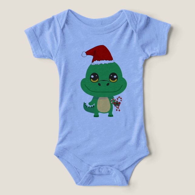Crocodile de Noël mignon (Design Recto)