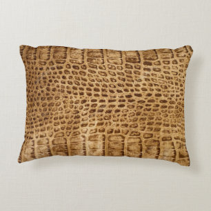 Crocodile d'or Coussin