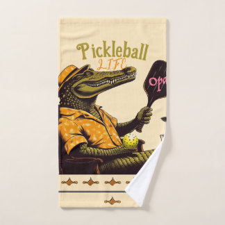 Crocodile Rose Boire Pickleball Serviette à main