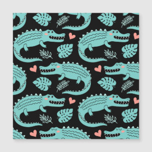 Crocodiles de caricatures, motif mignon sans soudu