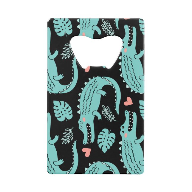 Crocodiles de caricatures, motif mignon sans soudu (Devant)