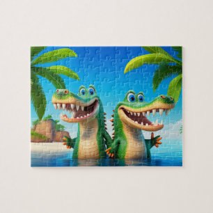 Crocodiles enfants Jigsaw Puzzle - Tropical