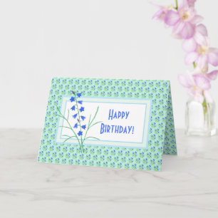 Crocus et Irises Plié Carte de voeux Anniversaire