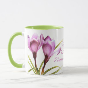 Crocus fine art "ami Extraordinaire" mug vert viol