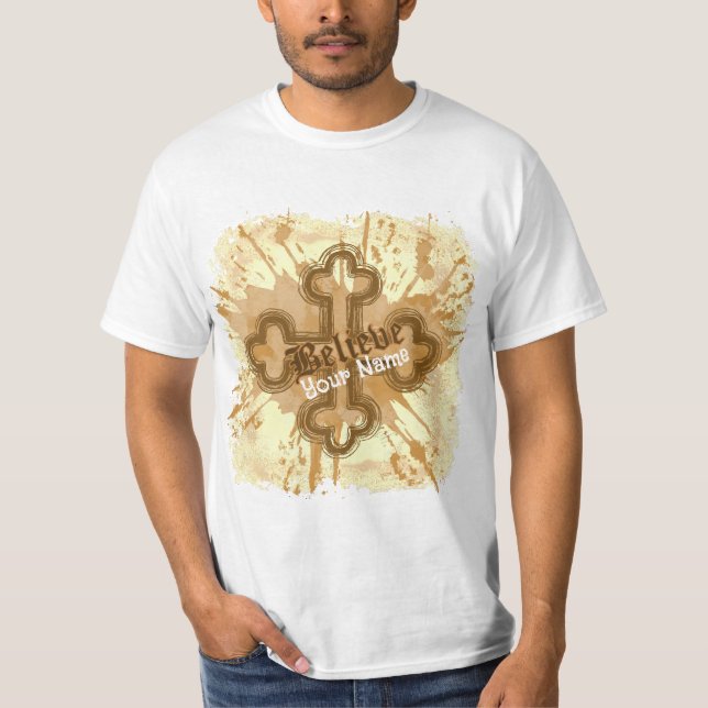 Croire Christian Cross T-Shirt (Devant)