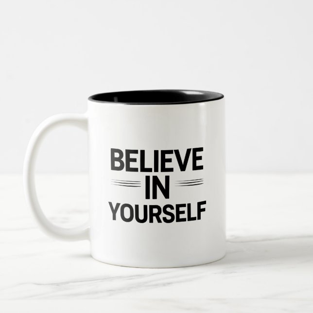CROIRE EN VOUS-MÊME – Mug Café avec Citation Inspi (Gauche)