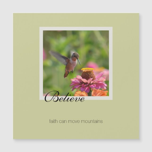 Croire Hummingbird Rose Zinnia Flower (Devant)