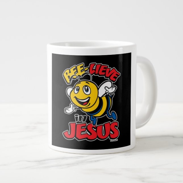 Croire - Mug à café extra-large (Devant droit)