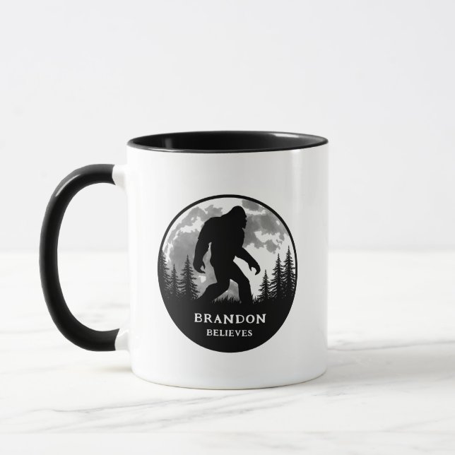 Croire personnalisée Sasquatch Mug (Gauche)