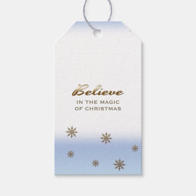 Crois à la magie de Noël. Étiquettes-cadeau (Devant)