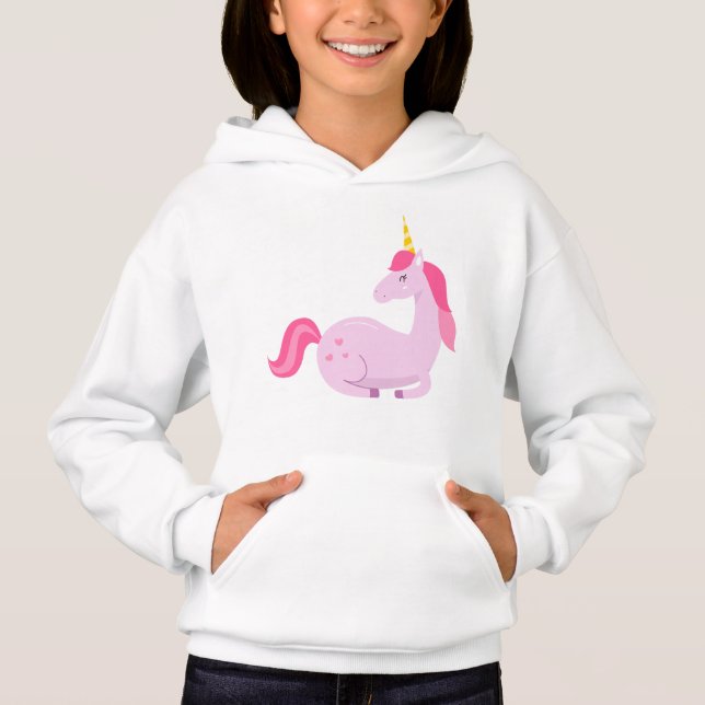 Crois en ta fille licorne magique Sweat à capuche (Devant)