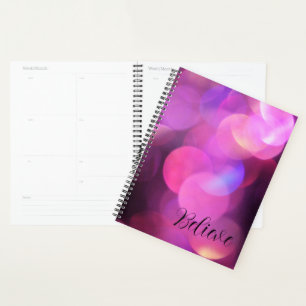 "Crois" Script noir, Journal des étincelles violet