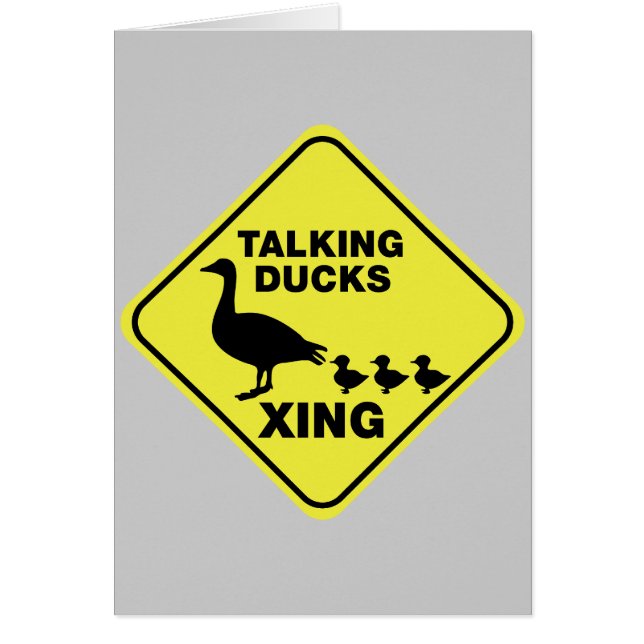 Croisement parlant de canards (Devant)