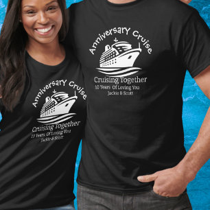 Croisière Anniversaire Noir Personnaliser T-Shirt