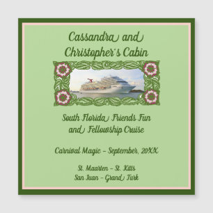 Croisière Cadre Floral Pièce de repère de la porte