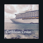 Croisière des Caraïbes - Aimant Carré de 2 pouces<br><div class="desc">Croisière des Caraïbes - Aimant Carré de 2 pouces</div>