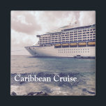 Croisière des Caraïbes - Aimant Carré de 2 pouces<br><div class="desc">Croisière des Caraïbes - Aimant Carré de 2 pouces</div>