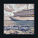 Croisière des Caraïbes - Aimant Carré de 2 pouces<br><div class="desc">Croisière des Caraïbes - Aimant Carré de 2 pouces</div>