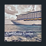 Croisière des Caraïbes - Aimant Carré de 2 pouces<br><div class="desc">Croisière des Caraïbes - Aimant Carré de 2 pouces</div>