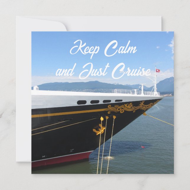 Croisière et Gardez votre Calme  (Devant)