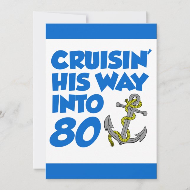 Croisière Sur 80 Invitations (Devant)