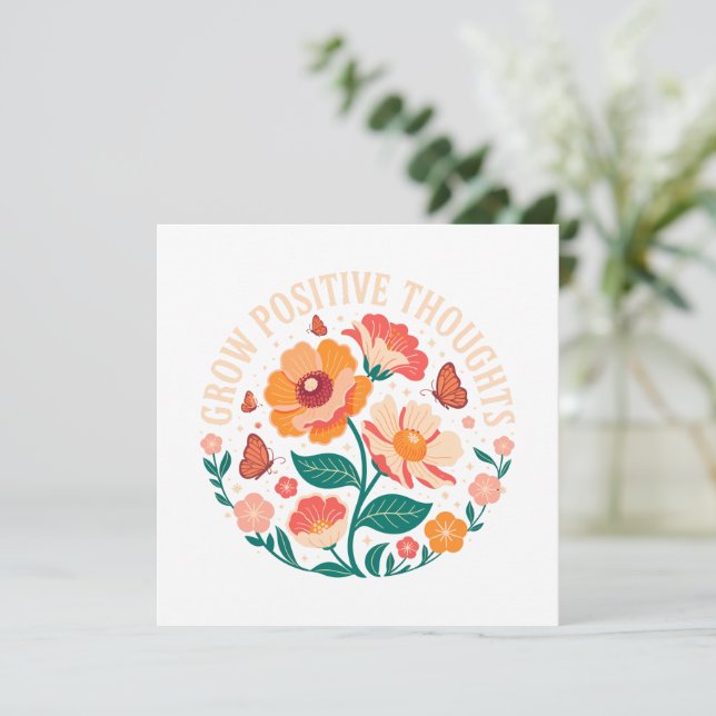 Croissance des pensées positives - Floral inspiran (Debout devant)