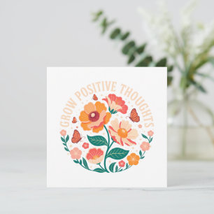 Croissance des pensées positives - Floral inspiran