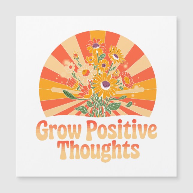 Croissance des pensées positives - Floral inspiran (Devant)