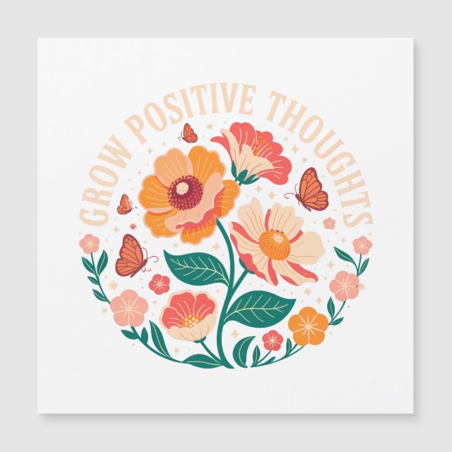 Croissance des pensées positives - Floral inspiran (Devant)