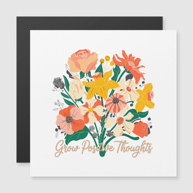 Croissance des pensées positives - Floral Inspirat (Devant / Derrière)