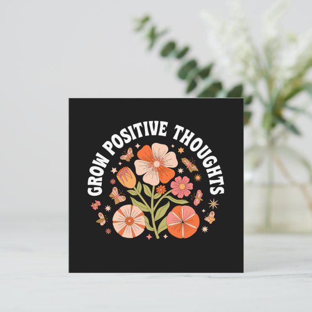 Croissance des pensées positives - Inspirationnel  (Debout devant)