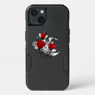 Croissant mécanique avec roses rouges