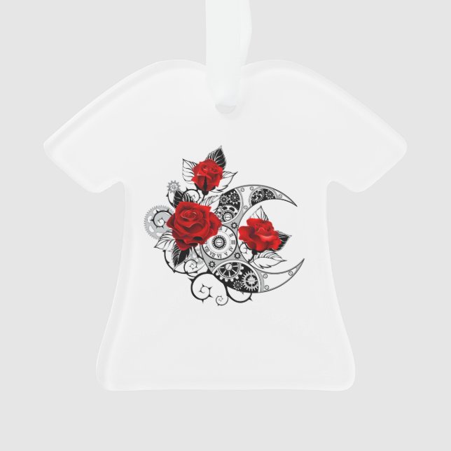 Croissant mécanique avec roses rouges (devant)