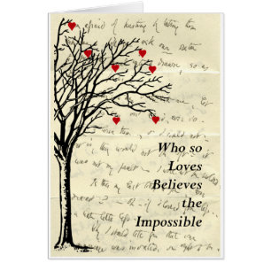 "Croit l'impossible" Lettre d'amour d'un arbre du