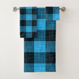 Croix à carreaux noir bleu Buffalo Check